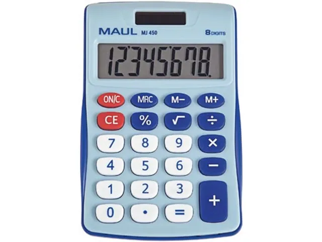 bureaurekenmachine MJ 450, junior, lichtblauw