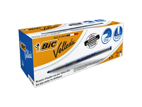 Viltstift Bic Velleda 1721 whiteboard rond fijn blauw