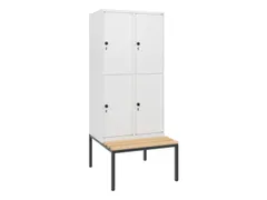 Dubbeldekse dekenkist,HxBxD 1950x800x815mm,2x2vak.,vak B 400mm