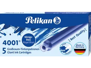 Pelikan Grote Inktpatronen 4001 Koningsblauw - 1