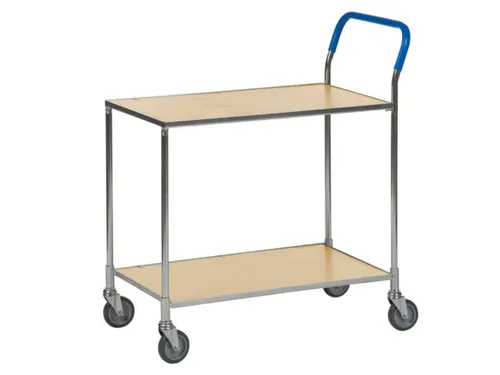 tafelwagen,draagverm. 150kg,2xstaalplaat,laadvl. LxB 760x430mm