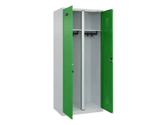 locker voor scheiding van kleding,HxBxD 1850x800x500mm,2vak
