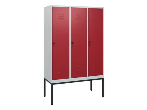 locker,HxBxD 1950x1200x500mm,3vak,vak B 400mm,draaigrendel
