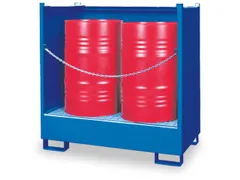 Opvangbak 2x 200l Opvangvol. 220l 1400x 1410x 810mm 3 Wanden Stapelbaa