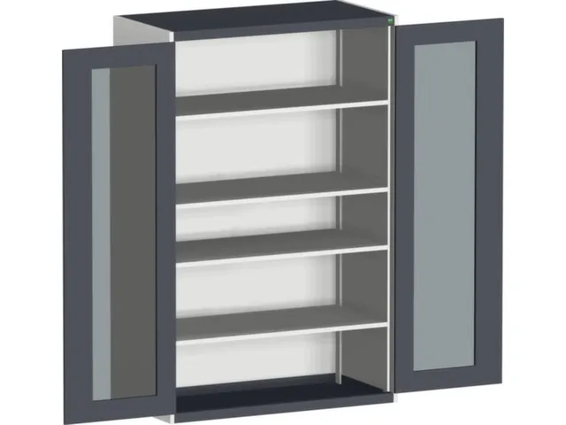 systeemkast,HxBxD 2000x1300x525mm,4xStalen bodem,5-punts sluitsysteem