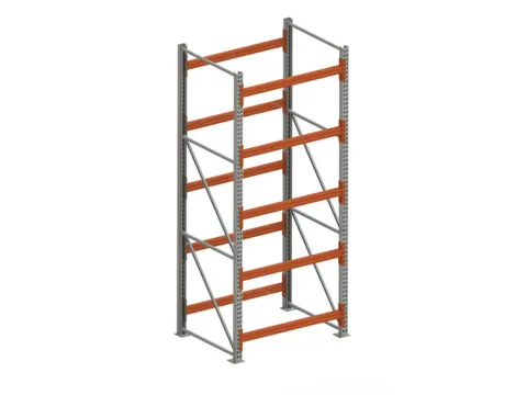 Rayonnage grande largeur départ HxlxP 3300x1470x1100mm 5niveaux sans