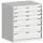 ladekast 900x800x750mm 6laden zware lasten RAL7035 front RAL7035