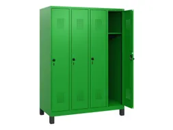 schoollocker,HxBxD 1630x1200x500mm,4vak,vak B 300mm,draaigrendel