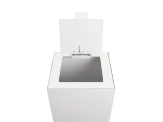 V-Part Top met klepdeksel voor Modulaire Afvalbak 85 en 90 L Wit - 4