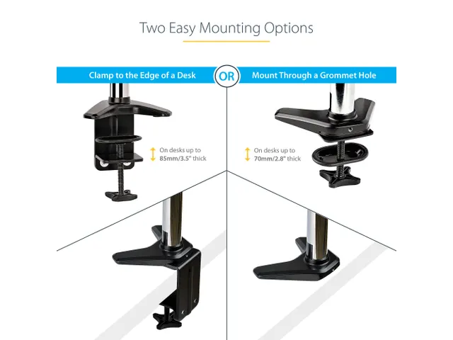 Bras 1 écran bureau Display VESA 32 inch 49 inch