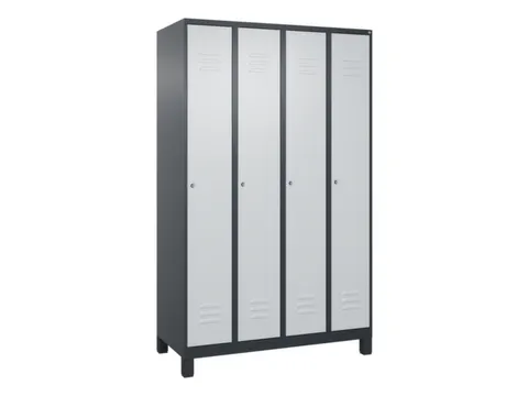 locker,HxBxD 1950x1200x500mm,4vak,vak B 300mm,cil.-slot,voeten