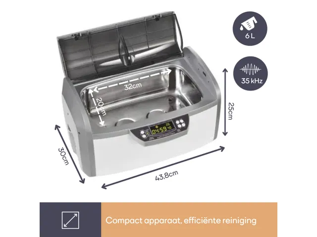 Nettoyeur ultrason avec minuteur 6 litres