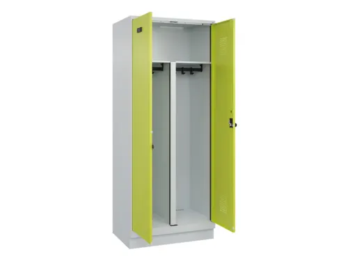 PBM-locker,HxBxD 1950x800x500mm,2vak,vak B 400mm,draaigrendel