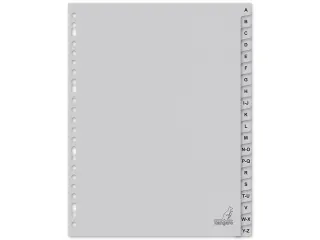 Tabblad ECO Kangaro A4 letters 180 grams grijs karton 23-gaats 20-deli - 1