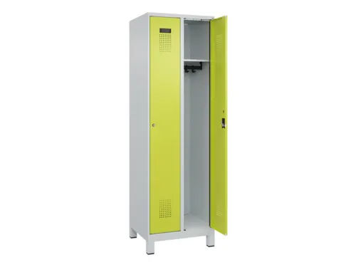 locker,HxBxD 1950x600x500mm,2vak,vak B 300mm,cil.-slot,voeten