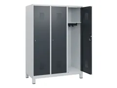 schoollocker,HxBxD 1630x1200x500mm,3vak,vak B 400mm,cil.-slot,voeten