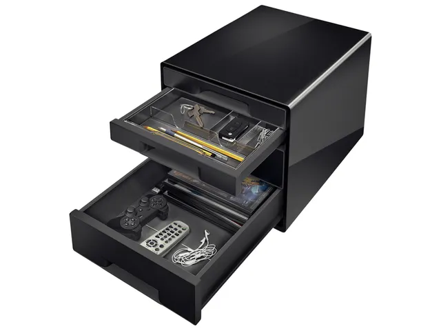 Ladenblok Leitz WOW CUBE A4 maxi 4 laden zwart