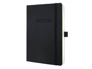 Weekagenda Conceptum A5 25/26 18maands (NL/FR/EN/DU) zwart Softcover - 1