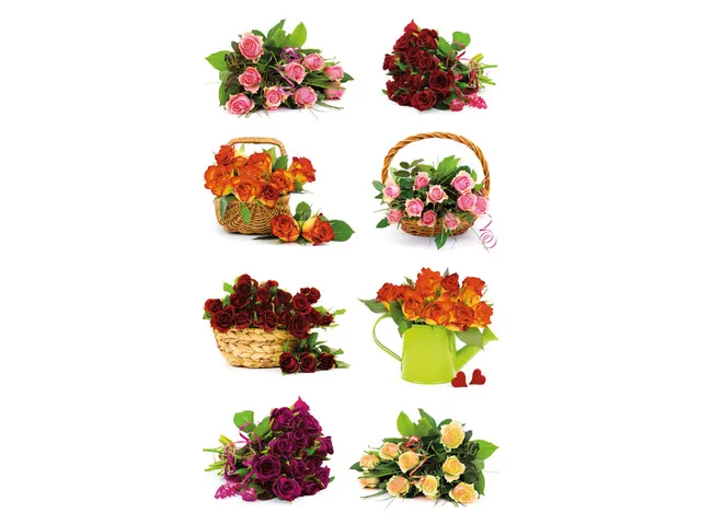 Étiquette en papier Z-design Creative 2 feuilles bouquets