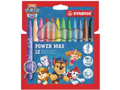 Viltstift STABILO power max PAW Patrol 12 stuks