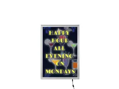 Kliklijst Seco A3 25mm LED slim zilver