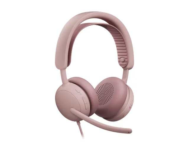 Logitech Bedrade USB Headset Teams Zone Wired 2 for Business Roze