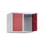 opzetkast,v. locker,2vak.,vak B 300mm,HxBxD 500x600x500mm,cilinderslot