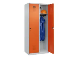 locker,HxBxD 1850x800x500mm,2vak,vak B 400mm,draaigrendel