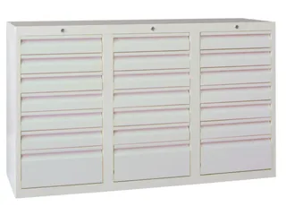 ladekast HxBxD 900x1500x500mm 21laden RAL7035 front RAL7035 - 3