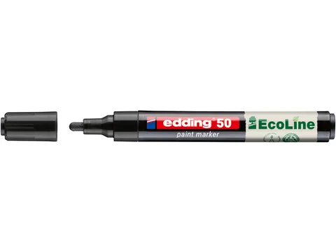 Paintmarker edding 50 EcoLine op waterbasis 2-3mm zwart