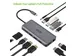 USB-C Adapter Dockingstation 12in1 Type C dongle Zilver