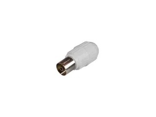 TV-Plug Vrouwelijk 9.5mm/2.3mm - Plastiek - WIT - 1