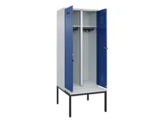 locker met bank,voor scheiding van kleding,HxBxD 2120x800x815mm,2vak