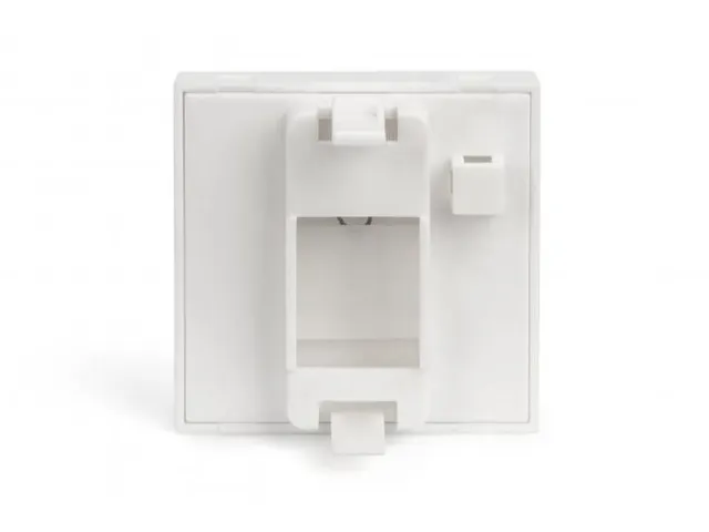 45x45mm 1-Poorts Frontpaneel Voor Kabelgoten Wit