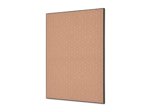 Wanddecoratie Textiel Set A1 Hexagon Beige