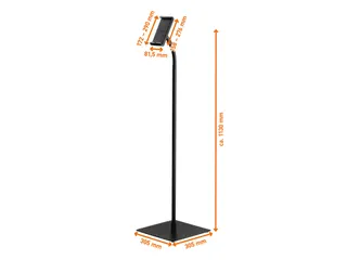 894501 DURABLE Tablethouder vloerstandaard single 7-13 inch zwart - 7