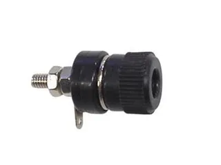 Bindposten 4mm Nikkel - Zwart - 1
