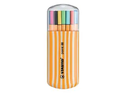 Fineliner Stabilo Point 88 20Stuks Assorti Zebrui Etui 0.4mm