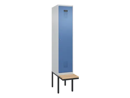 locker met bank,HxBxD 2120x400x815mm,1vak,vak B 400mm,cilinderslot