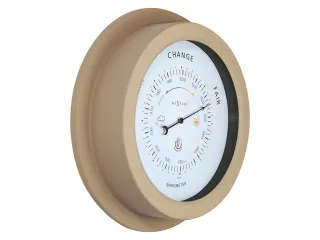 Buiten Barometer - Ø22CM - Metaal - Bruin "Orchid" - 2