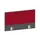 baliepaneel bureau aanbouw achter MS-donkergrijs BN4011-rood 1000mm