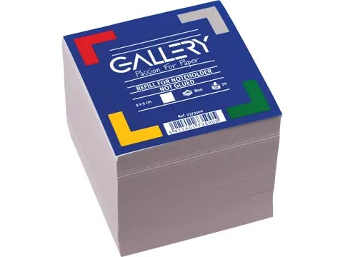 Vulling Memokubus, Ft 90x90mm, 800 Blaadjes wit