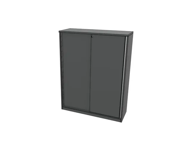 schuifdeurkast,HxBxD 1545x1200x445mm,MS-donkergrijs