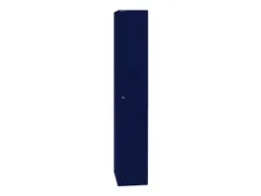 garderobekast,HxBxD 1802x305x457mm,1vak,cil.-slot,romp oxfordblauw