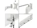 Bras double pour écran Leitz Ergo faible encombrement gris