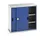 werkplaatskast 1000x1050x550mm 2xStalen bodem RAL7035 front RAL5010