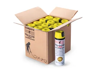 Markeerspray Voor Bouwplaatsen Geel Fluorescerend 500Ml - 1