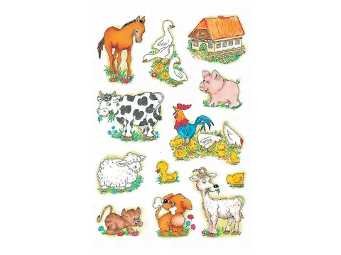 Sticker Etiket Herma 5419 Boerderijdieren 36 stuks