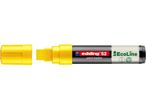 Paintmarker edding 52 EcoLine op waterbasis 4-15mm geel