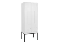 Z-garderobekast,HxBxD 2120x800x500mm,vak B 200/400mm,cil.-slot
